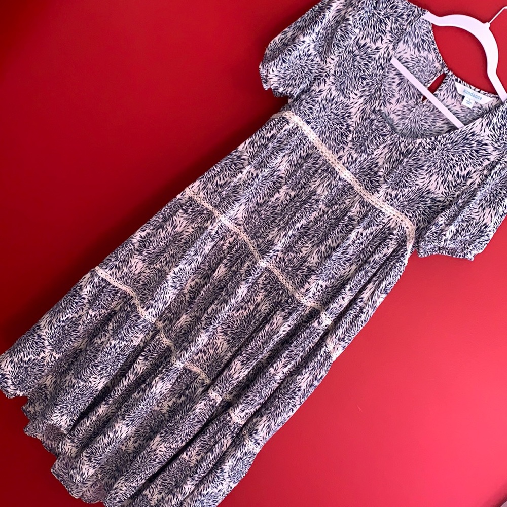 Sundance Midi Boho Babydoll Dress Sz S